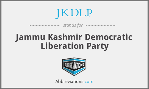 JKDLP - Jammu Kashmir Democratic Liberation Party
