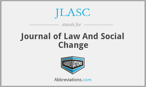 JLASC - Journal of Law And Social Change