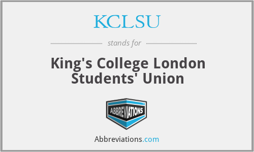 KCLSU - King's College London Students' Union