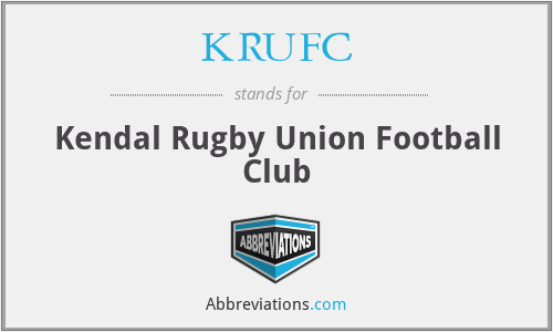 KRUFC - Kendal Rugby Union Football Club