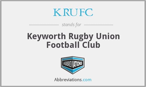 KRUFC - Keyworth Rugby Union Football Club