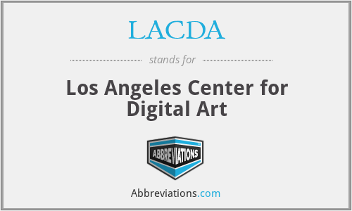 LACDA - Los Angeles Center for Digital Art