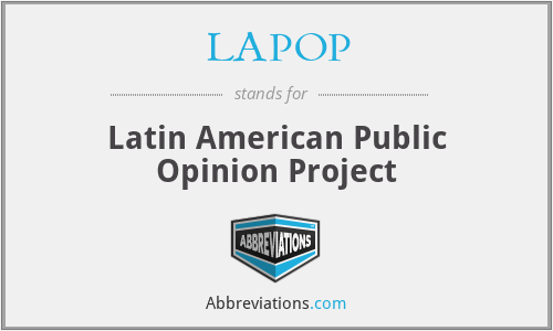 LAPOP - Latin American Public Opinion Project