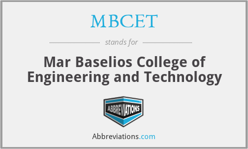 MBCET - Mar Baselios College of Engineering and Technology