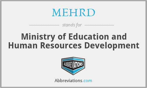 MEHRD - Ministry of Education and Human Resources Development