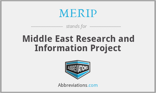 MERIP - Middle East Research and Information Project