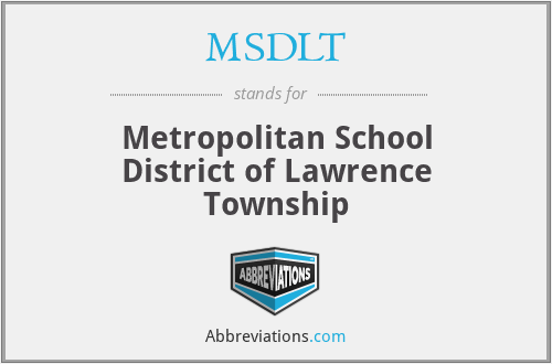 MSDLT - Metropolitan School District of Lawrence Township