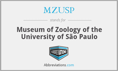 MZUSP - Museum of Zoology of the University of São Paulo