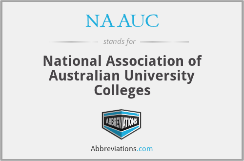 NAAUC - National Association of Australian University Colleges