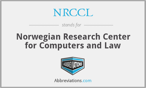 NRCCL - Norwegian Research Center for Computers and Law