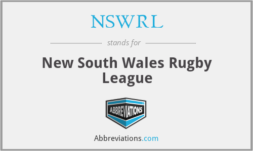 NSWRL - New South Wales Rugby League