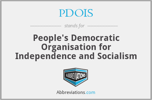 PDOIS - People's Democratic Organisation for Independence and Socialism