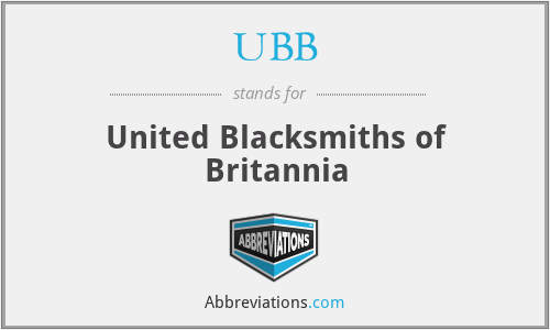 UBB - United Blacksmiths of Britannia
