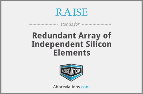 RAISE - Redundant Array of Independent Silicon Elements
