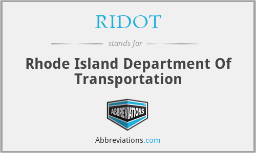 RIDOT - Rhode Island Department Of Transportation