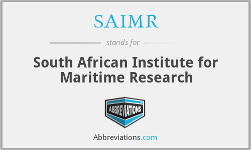 SAIMR - South African Institute for Maritime Research