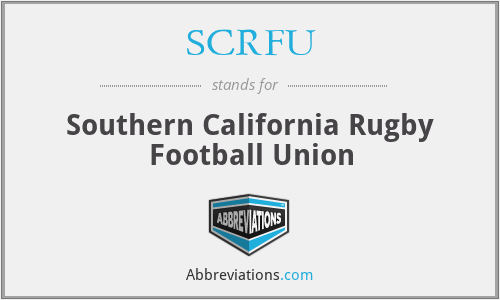 SCRFU - Southern California Rugby Football Union