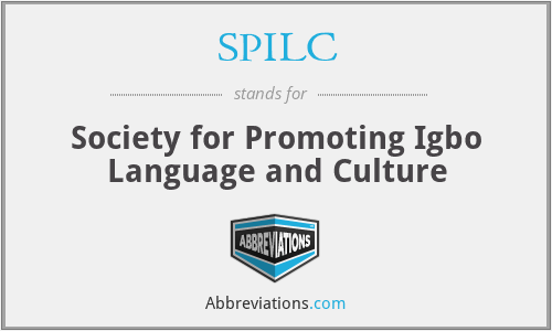 SPILC - Society for Promoting Igbo Language and Culture