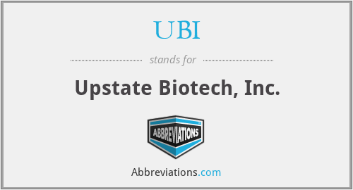 UBI - Upstate Biotech, Inc.