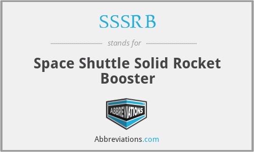 SSSRB - Space Shuttle Solid Rocket Booster