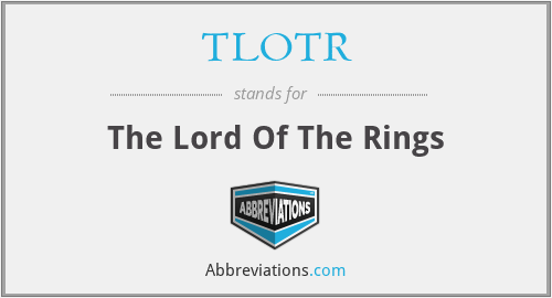 TLOTR - The Lord Of The Rings