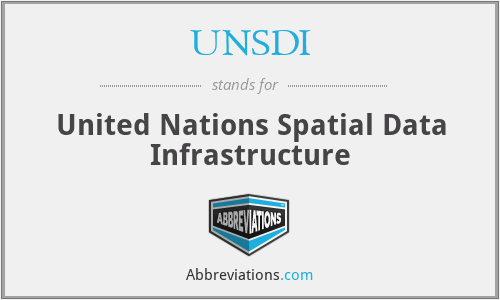 UNSDI - United Nations Spatial Data Infrastructure
