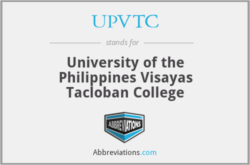 UPVTC - University of the Philippines Visayas Tacloban College