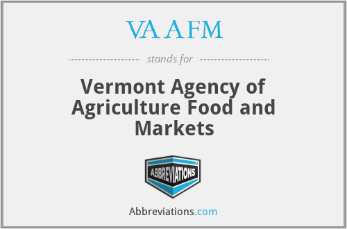 VAAFM - Vermont Agency of Agriculture Food and Markets