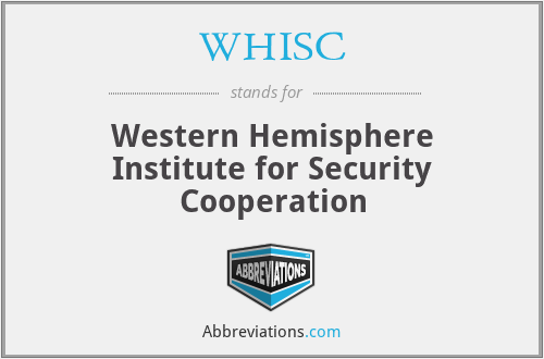 WHISC - Western Hemisphere Institute for Security Cooperation