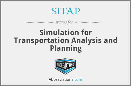 SITAP - Simulation for Transportation Analysis and Planning
