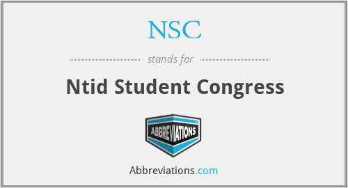 NSC - Ntid Student Congress