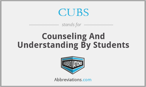 CUBS - Counseling And Understanding By Students