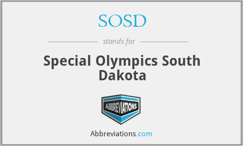 SOSD - Special Olympics South Dakota
