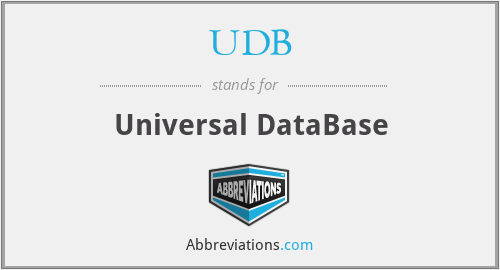 UDB - Universal DataBase