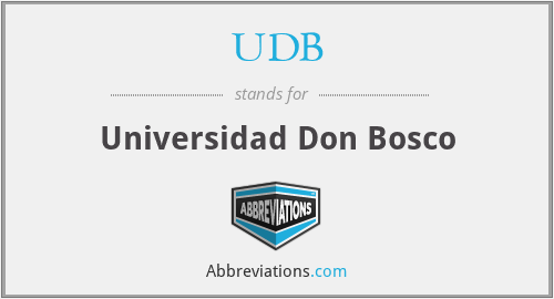 UDB - Universidad Don Bosco
