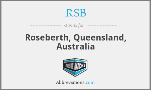 RSB - Roseberth, Queensland, Australia