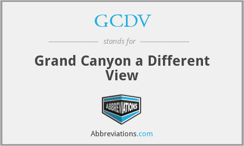 GCDV - Grand Canyon a Different View