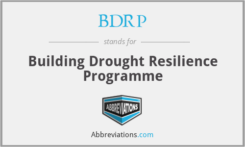 BDRP - Building Drought Resilience Programme