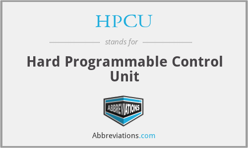 HPCU - Hard Programmable Control Unit