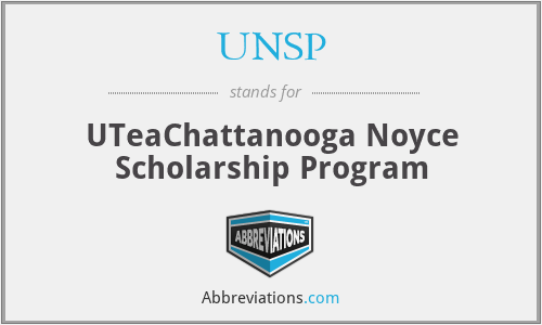 UNSP - UTeaChattanooga Noyce Scholarship Program