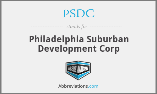 PSDC - Philadelphia Suburban Development Corp