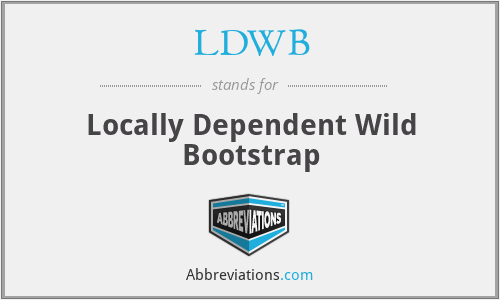 LDWB - Locally Dependent Wild Bootstrap