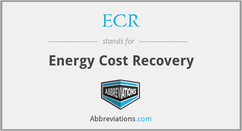 ECR - Energy Cost Recovery