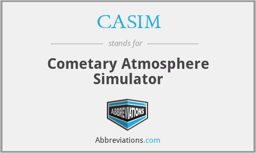 CASIM - Cometary Atmosphere Simulator