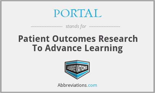 PORTAL - Patient Outcomes Research To Advance Learning