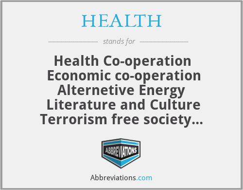 HEALTH - Health Co-operation
 Economic co-operation
Alternetive Energy
 Literature and Culture
Terrorism free society
 Humanitarian Co-operation