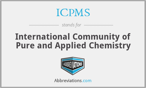 ICPMS - International Community of Pure and Applied Chemistry