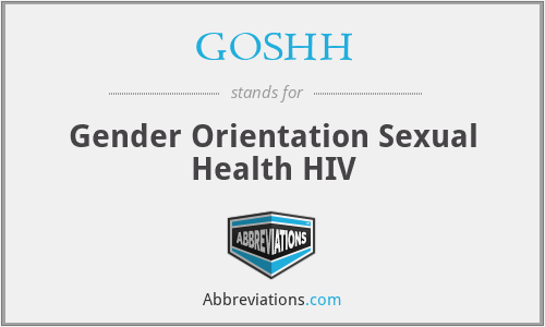 GOSHH - Gender Orientation Sexual Health HIV
