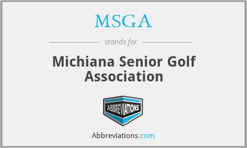 MSGA - Michiana Senior Golf Association