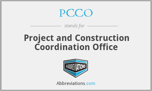PCCO - Project and Construction Coordination Office